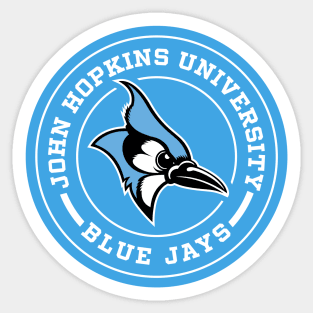 John Hopkins University Blue Jays Circle Sticker